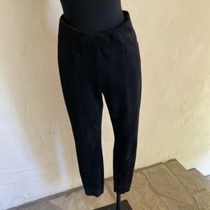 Black Suede Pants